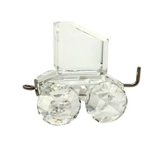 SWAROVSKI Crystal Train Tender Car Figurine Silver Accents Retired 7471 EUC 1.5"